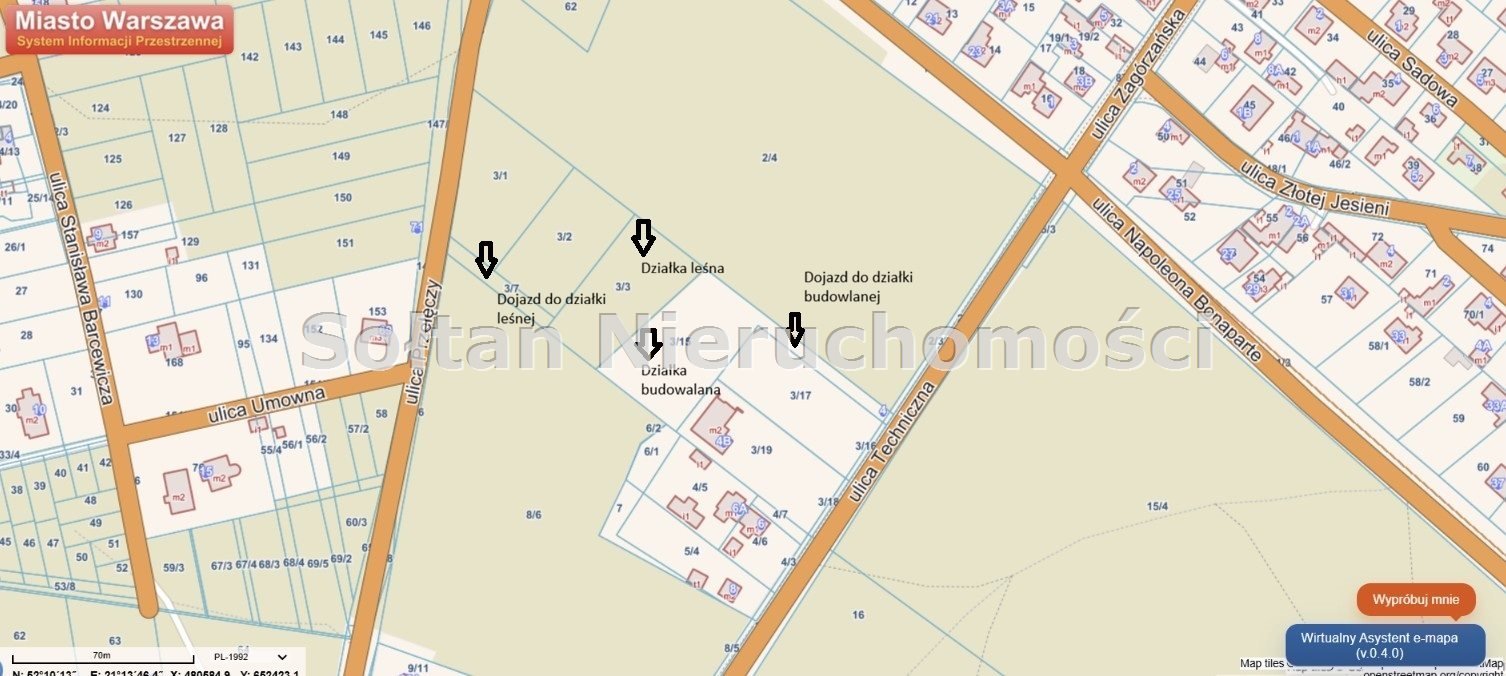 Zapraszam do zakupu działki 4000 m² z lasem i warunkami na 2 domy Warszawa, Wawer, Falenica, Techniczna  4 000m2 Foto 1