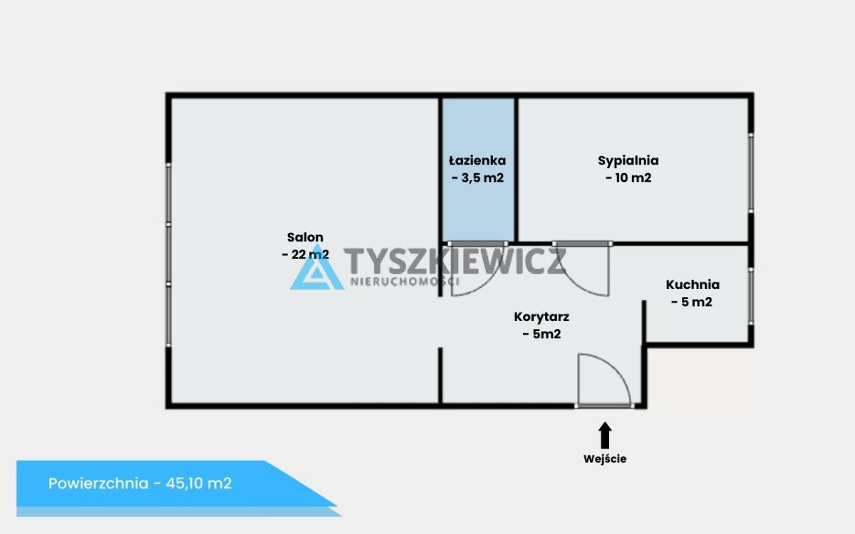 Mieszkanie dwupokojowe na sprzedaż Gdynia, Redłowo, Powstania Wielkopolskiego  45m2 Foto 4