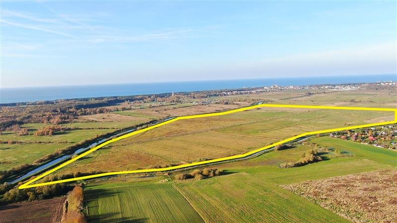 Działka 42 ha nad morzem z linią brzegową rzeki Grabowej Darłowo, Lotników Morskich  423 660m2 Foto 1