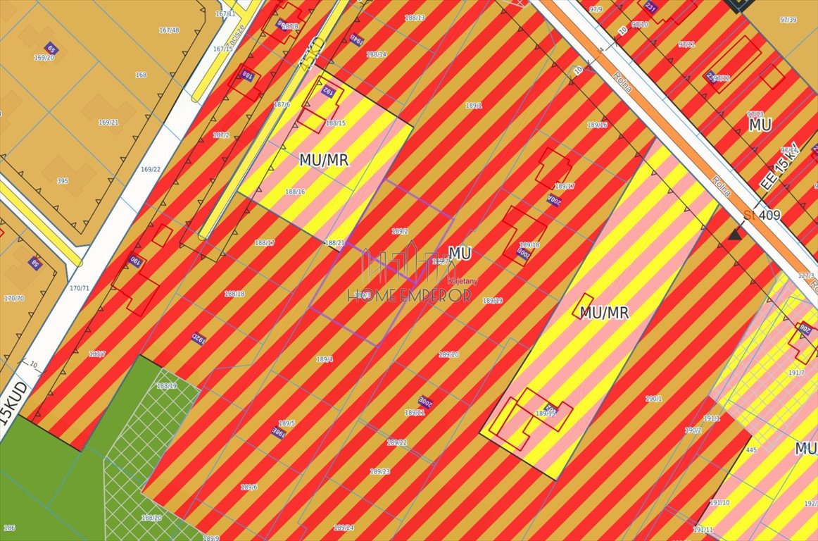 Działka 1000 m² w Kajetanach (z mediami przy granicy) Kajetany, Rolna  1 000m2 Foto 1