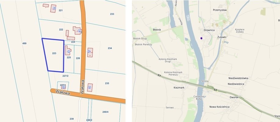 Działka pod zabudowę jednorodzinną w Drewnicy, 2000 m² Drewnica, Wałowa  2 000m2 Foto 1