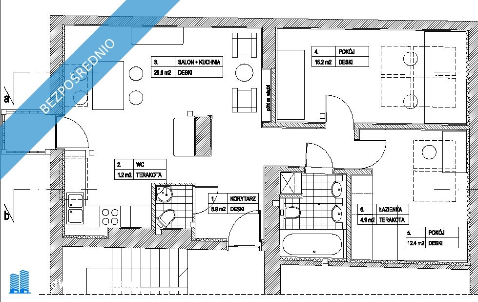 Mieszkanie trzypokojowe na wynajem Kraków, Zwierzyniec, Borelowskiego-Lelewela 14  70m2 Foto 13