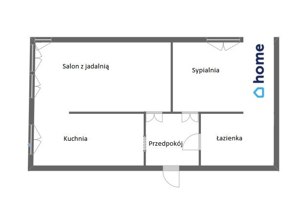 Mieszkanie dwupokojowe na sprzedaż Kraków, Olsza, Olsza, Wileńska  60m2 Foto 6