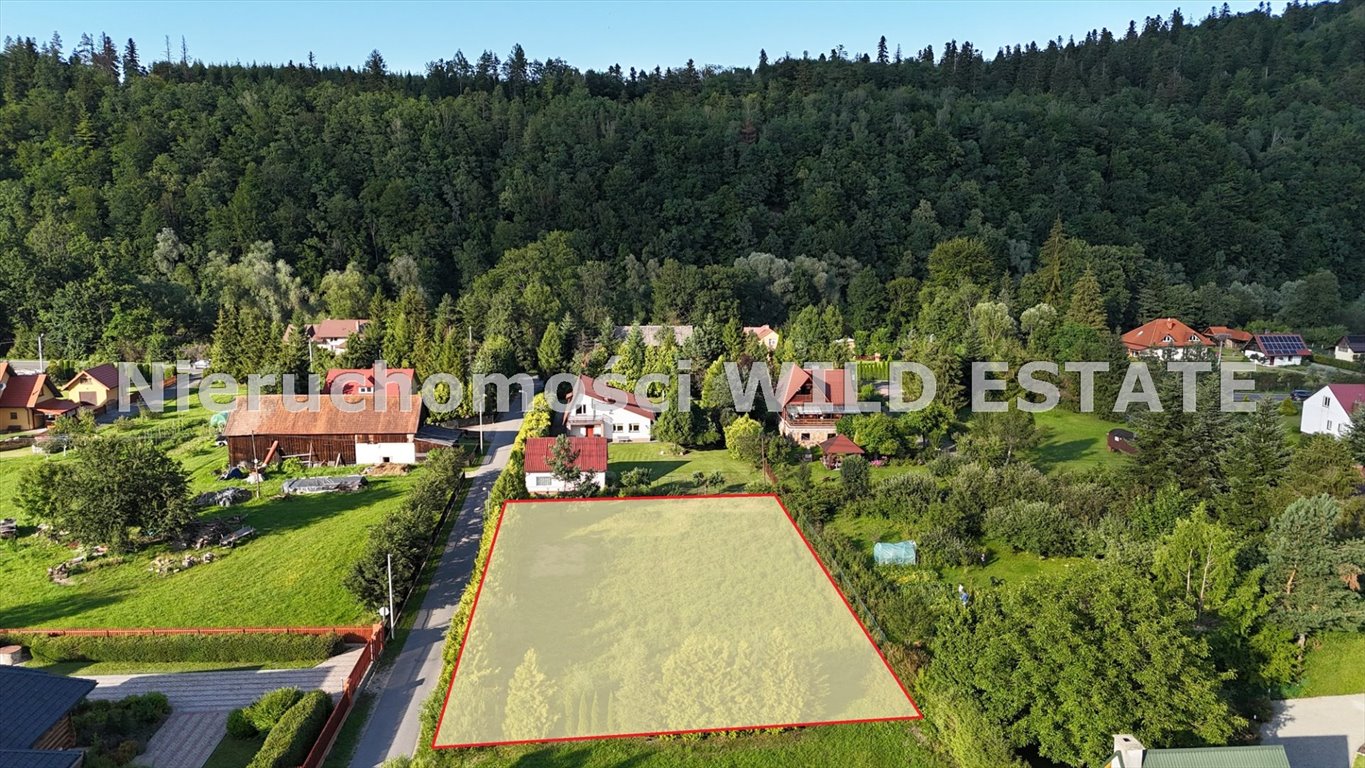 Działka 1276 m2 w Łączkach z mediami i dojazdem asfaltowym. Lesko, Łączki  1 276m2 Foto 1