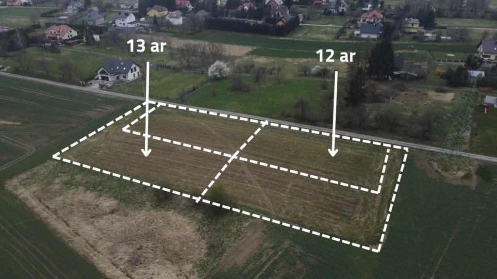 Działka 13 arów z warunkami zabudowy pod dom w Boguchwale Boguchwała  1 300m2 Foto 1