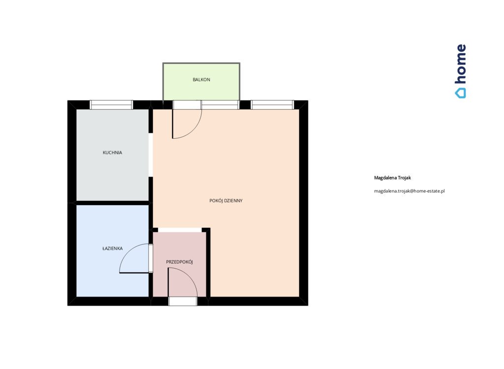 Sprzedam 2-pokojowe mieszkanie 31,5 m², blisko centrum Rzeszów, al. Tadeusza Rejtana  32m2 Foto 1