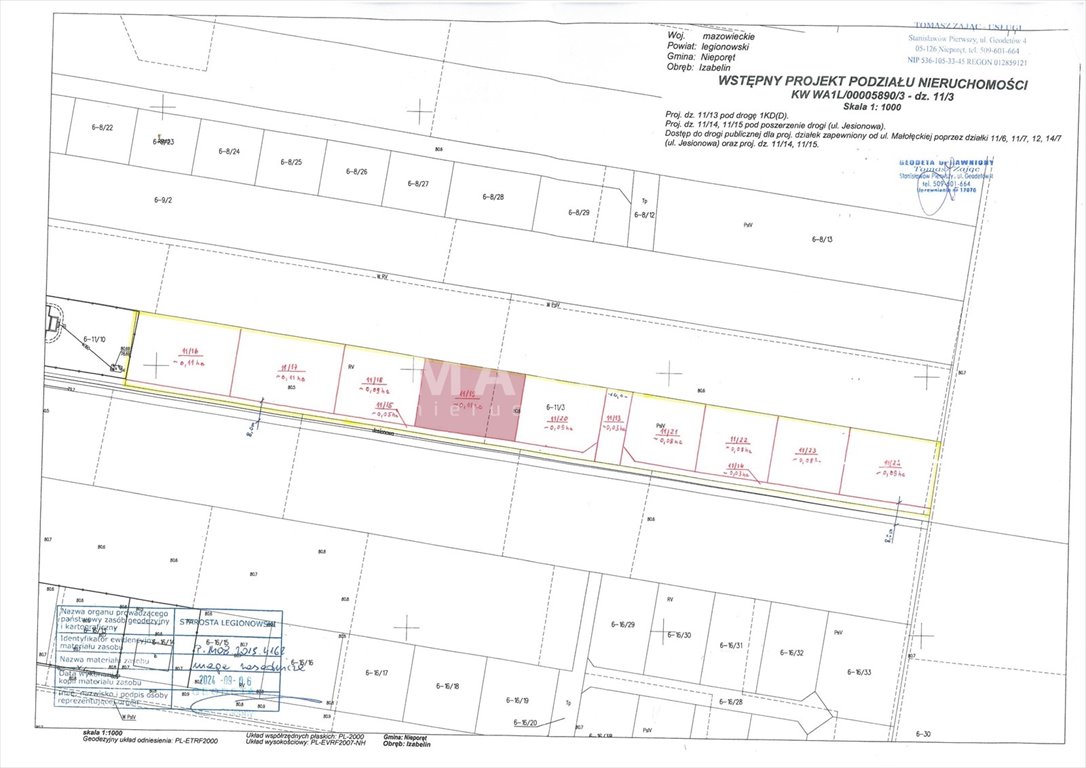 Działka budowlana na sprzedaż Izabelin  1 100m2 Foto 3