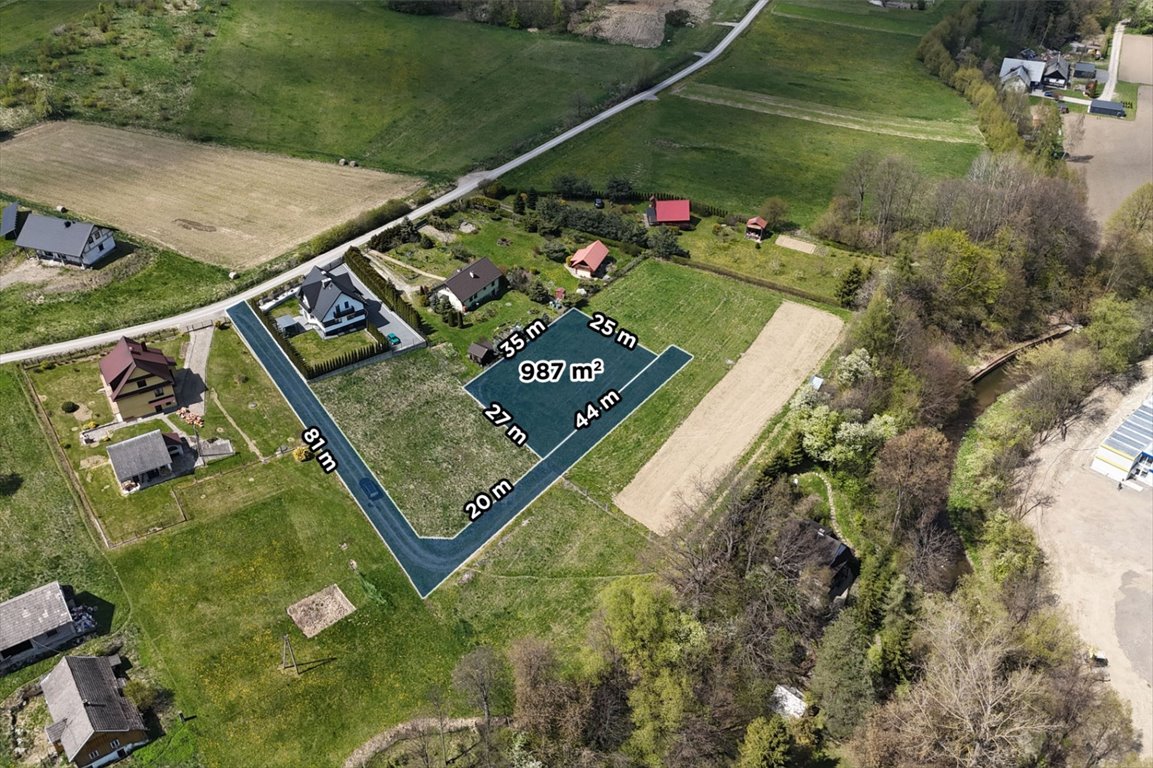 Działka 987 m² z widokiem na góry w Pogorzany - polecam! Pogorzany  987m2 Foto 1