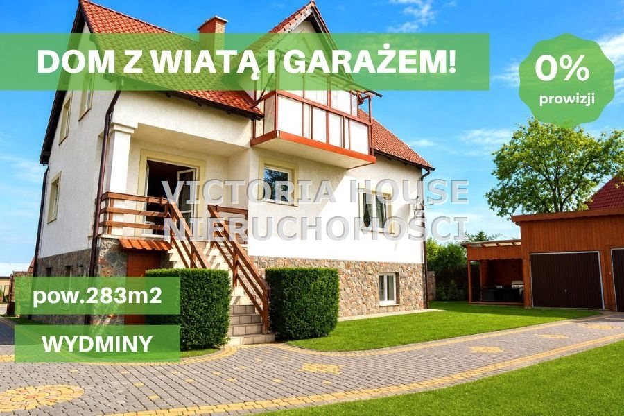 Zapraszam do obejrzenia domu 283 m² z garażem i kominkiem! Wydminy  283m2 Foto 1