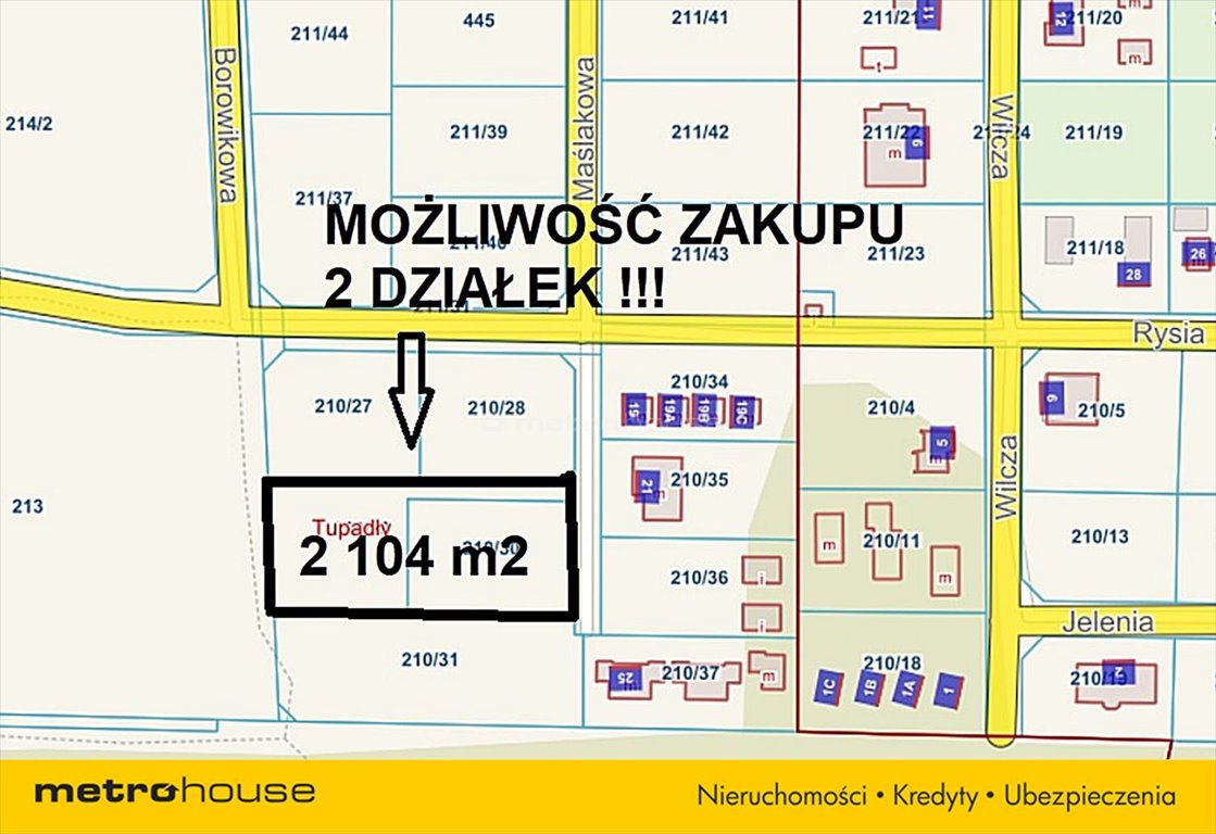 Działka inna na sprzedaż Tupadły, Maślakowa  1 102m2 Foto 16