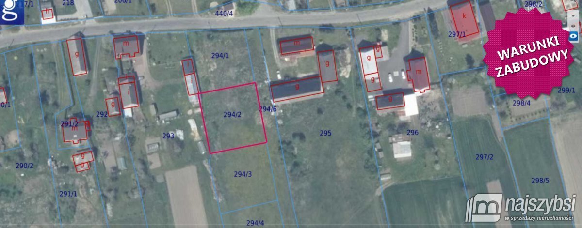 Działka pod dom w Kościuszkach, media, warunki zabudowy Kościuszki, Wieś  1 126m2 Foto 1