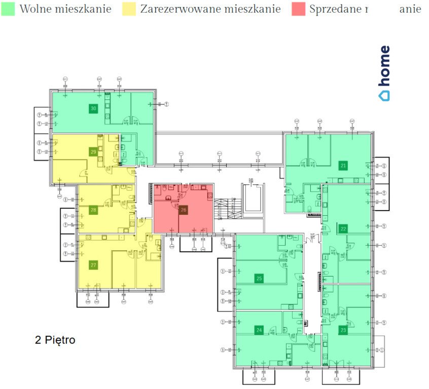 Mieszkanie trzypokojowe na sprzedaż Toruń, Włocławska  49m2 Foto 13