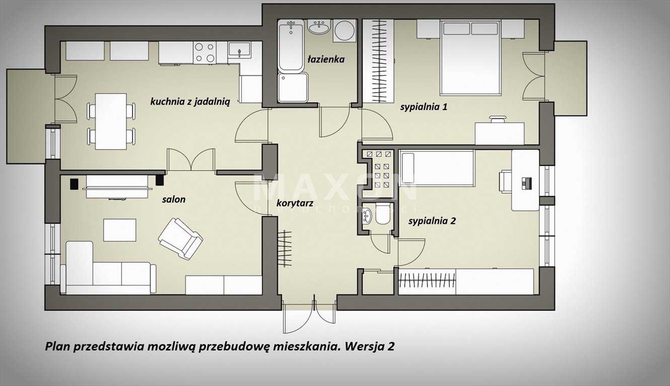 Mieszkanie trzypokojowe na sprzedaż Warszawa, Mokotów, ul. św. Andrzeja Boboli  92m2 Foto 23