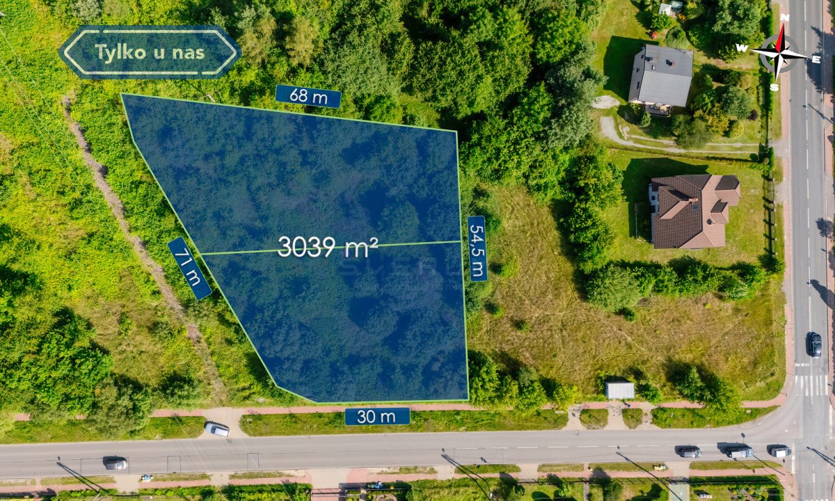 Działka 3039m² w Lisińcu z mediami i dobrym dojazdem Częstochowa, Lisiniec, Wielkoborska  3 039m2 Foto 1