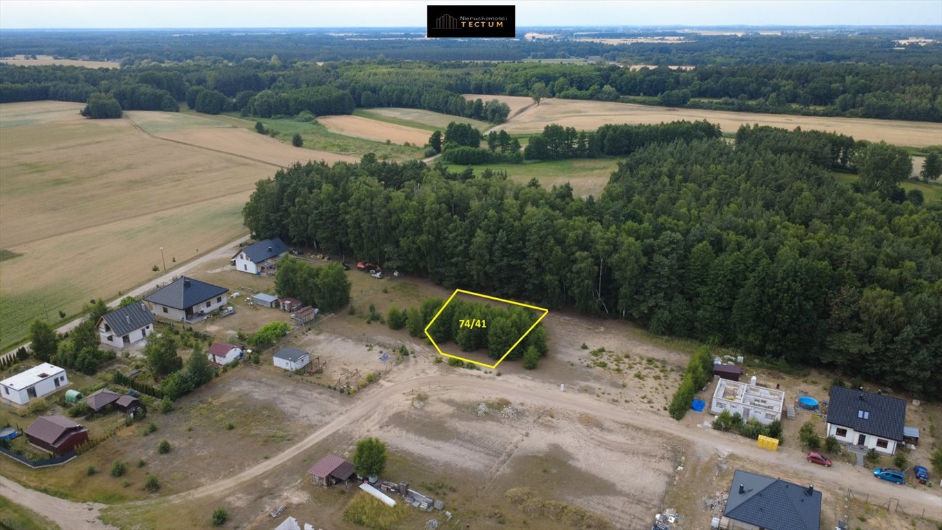 Działka budowlana przy lesie w Gorzewie – 877 m² Gorzewo  877m2 Foto 1