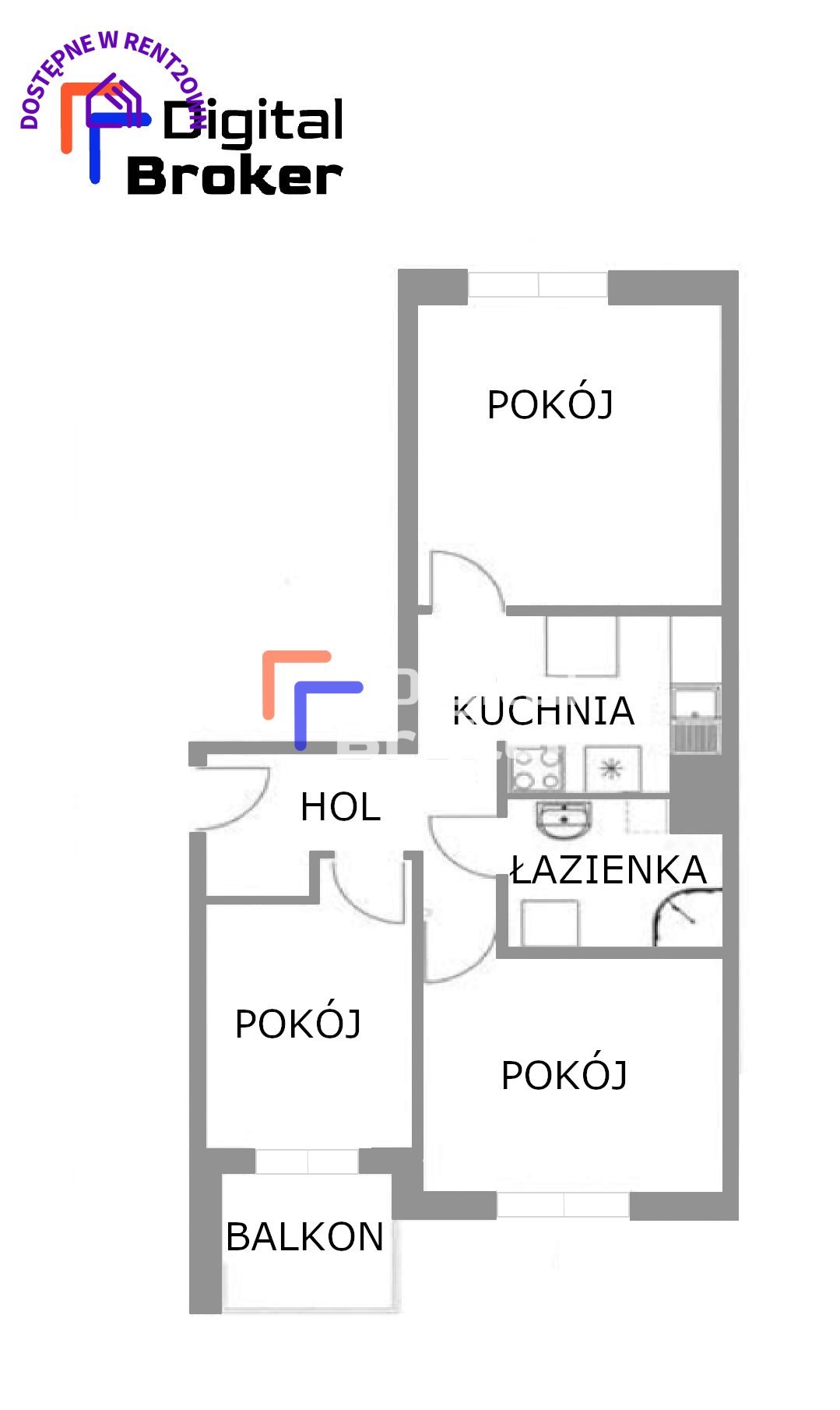 Mieszkanie trzypokojowe na sprzedaż Wrocław, Psie Pole, Osobowice, Lipska  51m2 Foto 2