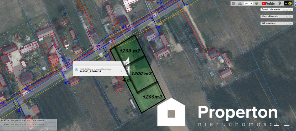 Działki budowlane w Wólce Ostrożeńskiej – 1200 m2, cisza i natura Wólka Ostrożeńska  1 200m2 Foto 1