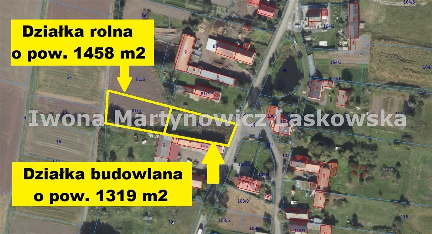 Działki w Krzyżowej z dostępem do mediów i widokiem na pola Krzyżowa  2 777m2 Foto 1