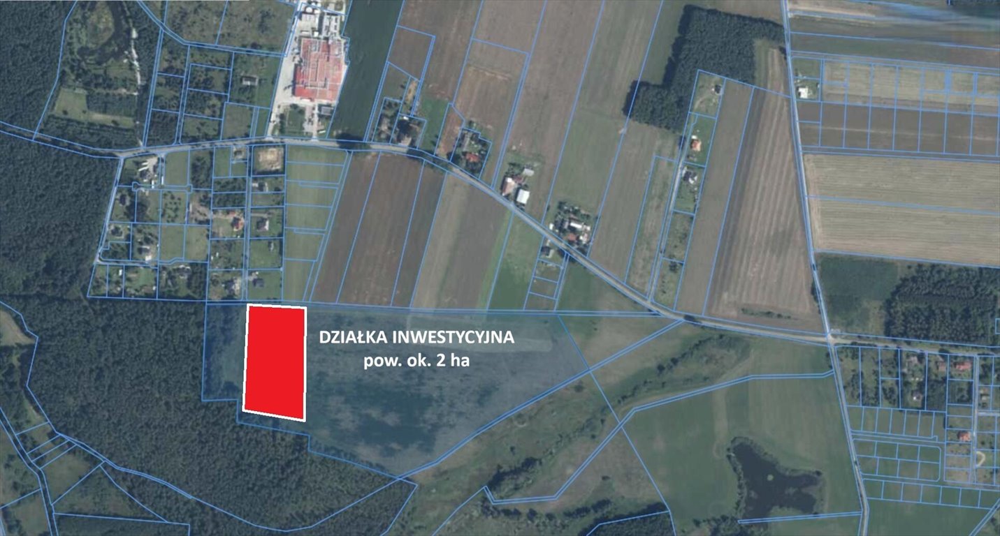Sprzedam inwestycyjną działkę 19 935 m² z WZ na 18 domów Charzyno, Charzyno  19 935m2 Foto 1