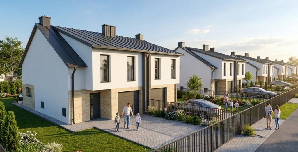 Przestronny bliźniak 114 m² w Jasionce (garaż, ogrzewanie podłogowe) Jasionka  114m2 Foto 1