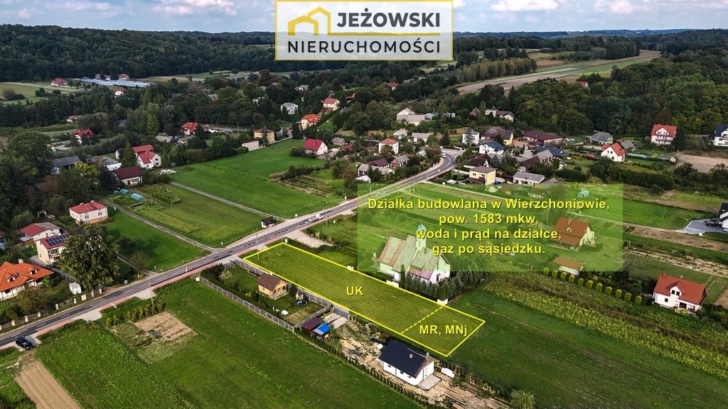 Działka budowlana na sprzedaż Wierzchoniów  1 583m2 Foto 1