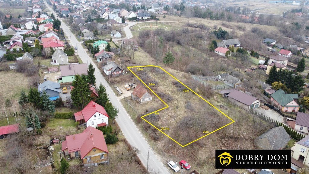 Działka 1689 m² pod dom jednorodzinny, asfalt, media Sokółka  1 689m2 Foto 1