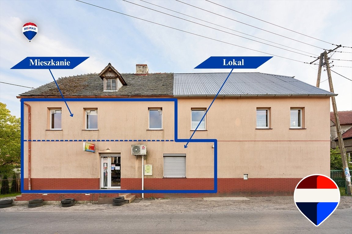 Lokal usługowy i mieszkanie do remontu w Wichowie 183 m² Wichów, 18  183m2 Foto 1