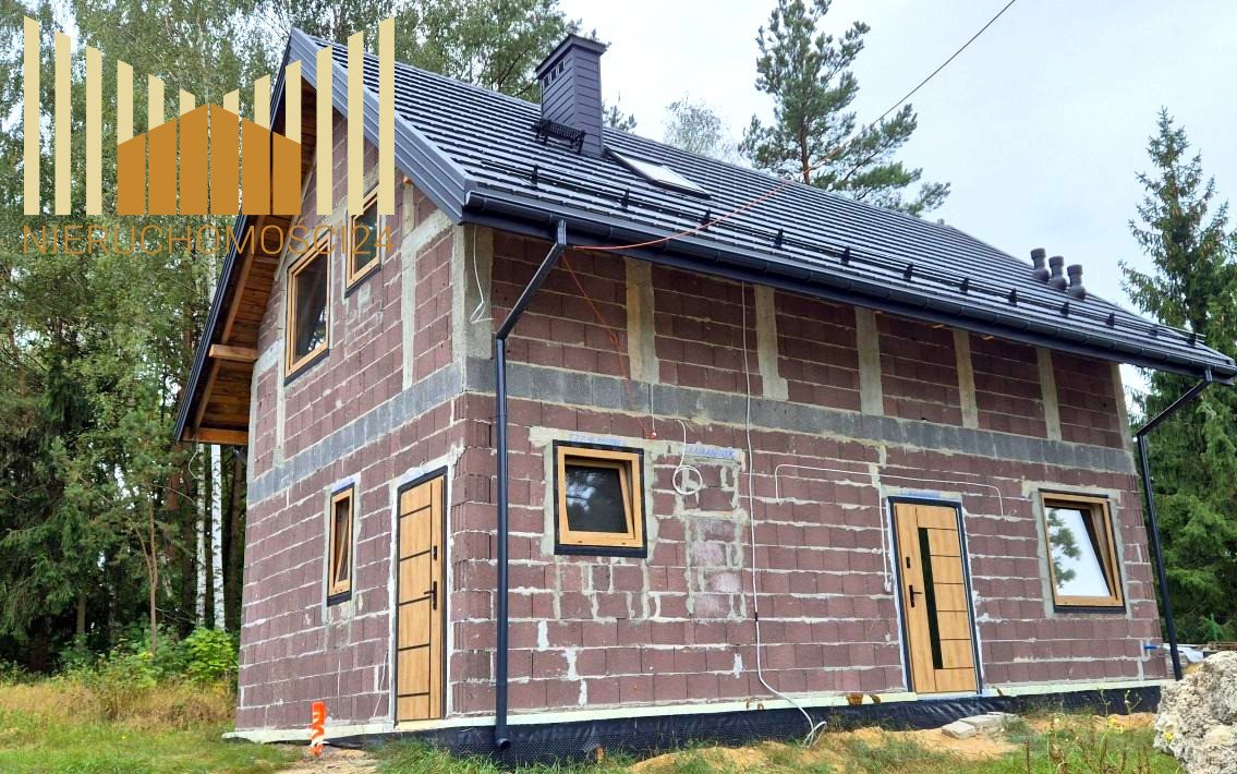 Eko dom 100 m2 z garażem, stan surowy zamknięty Mrozy  100m2 Foto 1