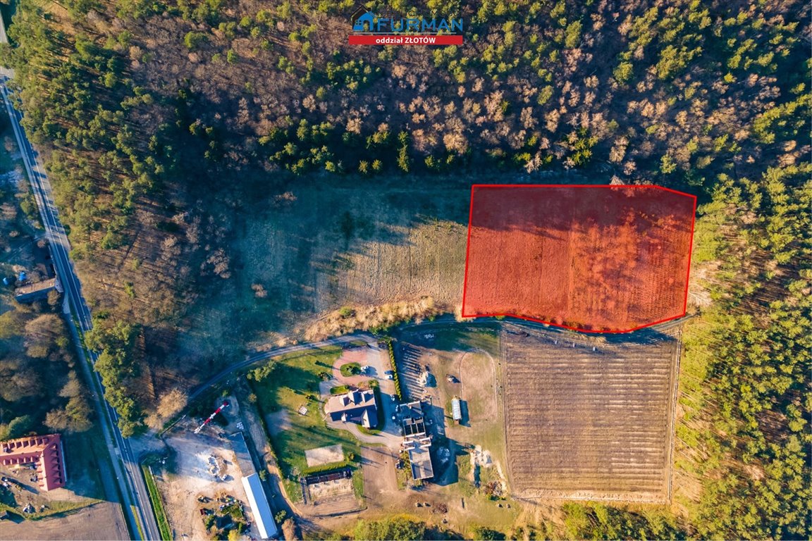 Sprzedam działkę 1,1ha przy DK11 z dostępem do prądu Okonek  10 960m2 Foto 1