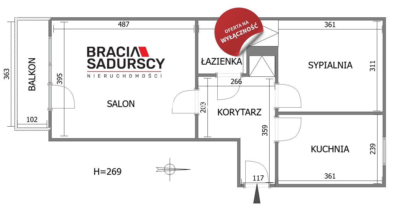 Mieszkanie dwupokojowe na sprzedaż Kraków, Bronowice, Bronowice Małe, Gabrieli Zapolskiej  50m2 Foto 3