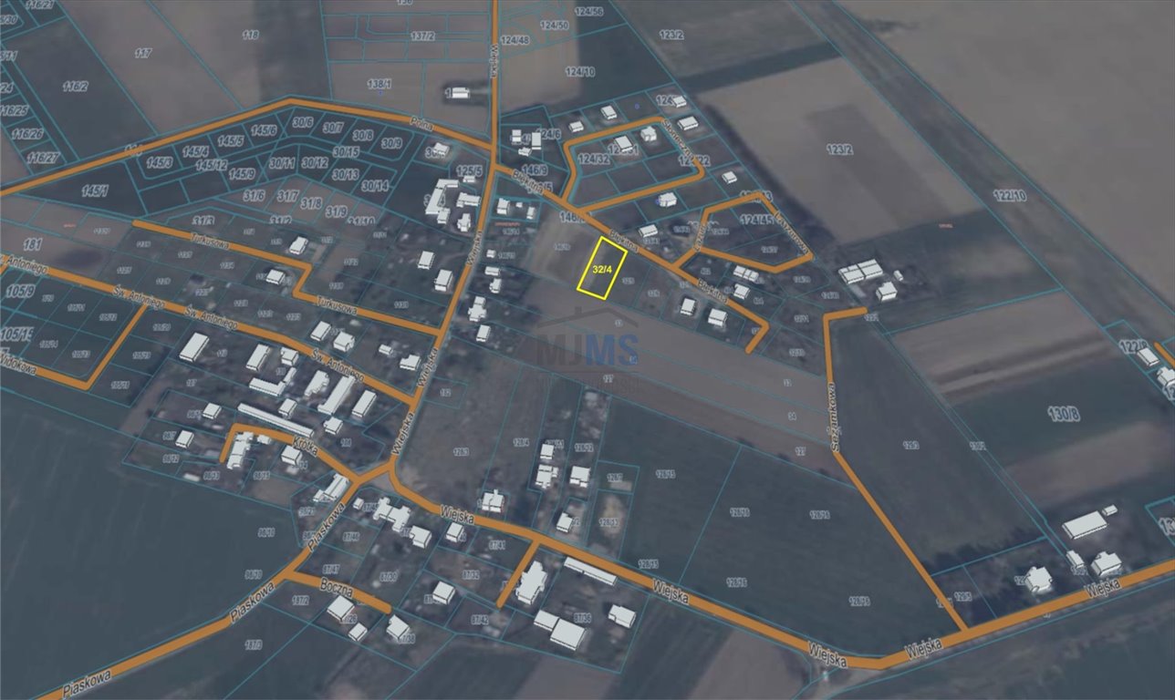 Działka budowlana 1273 m² w Brudzewie – idealna pod dom lub inwestycję Brudzewo, Błękitna  1 273m2 Foto 1