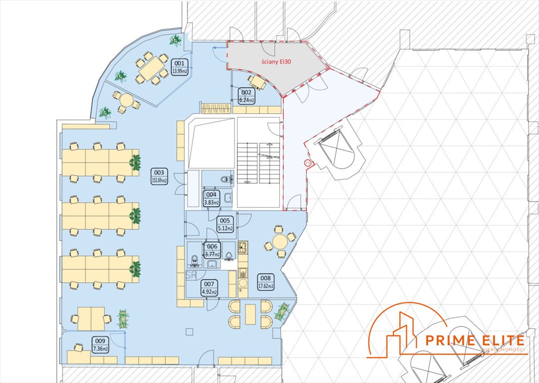 Polecam przestronne biuro 215 m² w nowoczesnym biurowcu na Woli Warszawa, Wola, Aleja Jana Pawła II  250m2 Foto 1