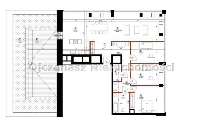 Ekskluzywny apartament z tarasem 43 m² na 14. piętrze Bydgoszcz, Centrum  153m2 Foto 1