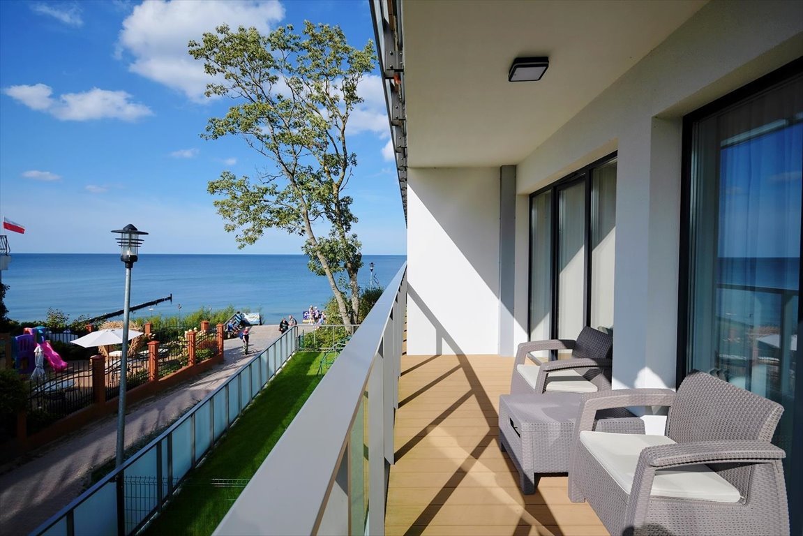 Ustronie Morskie: Apartament z widokiem na morze i balkon Ustronie Morskie, Okrzei  49m2 Foto 1