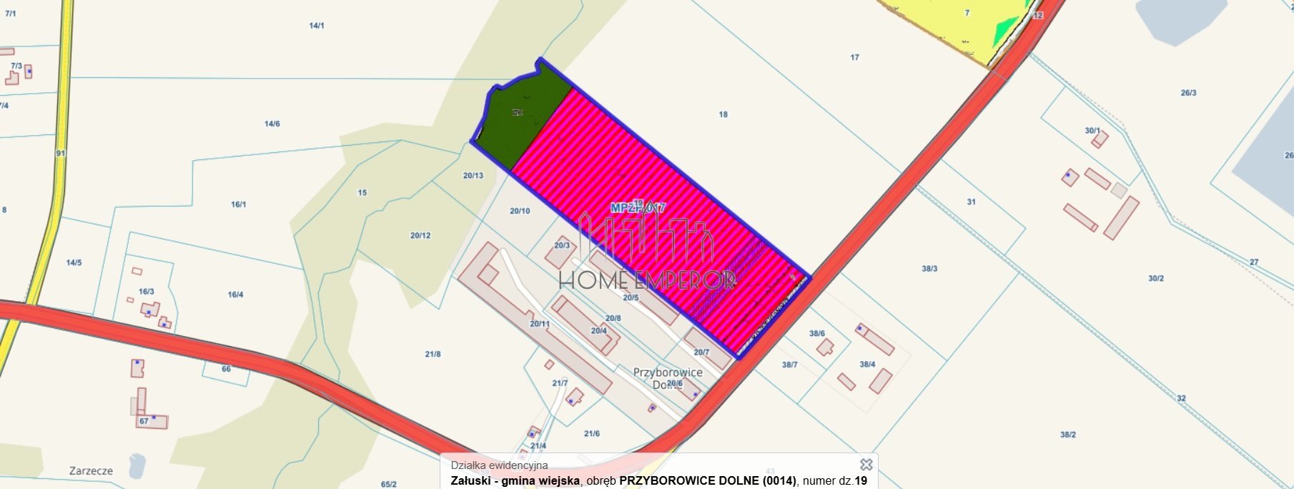 Działka inwestycyjna na sprzedaż Przyborowice Dolne  29 033m2 Foto 1