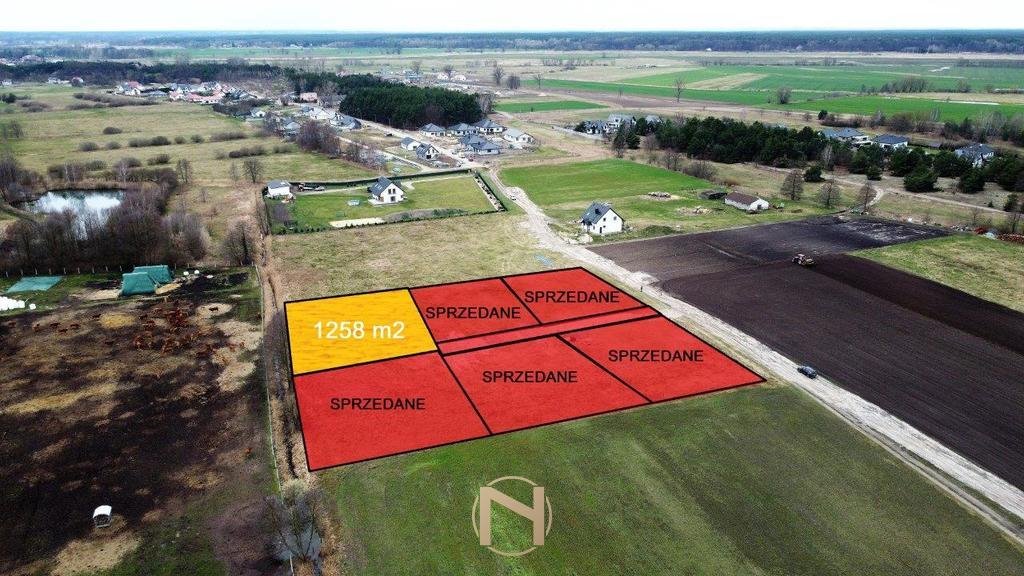 Działka 1258 m² w Skwierzynie - spokojna okolica z mediami Skwierzyna  1 258m2 Foto 1