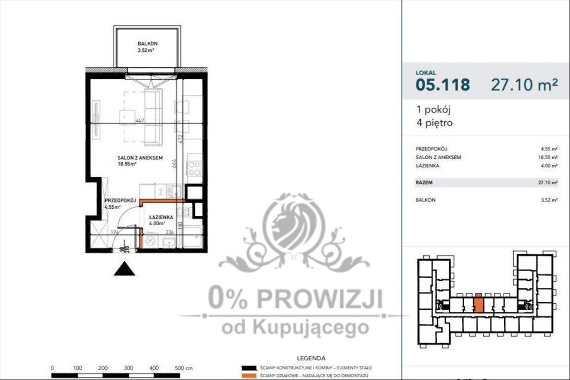 Kawalerka na sprzedaż Wrocław, Stare Miasto, Przedmieście Świdnickie  27m2 Foto 8