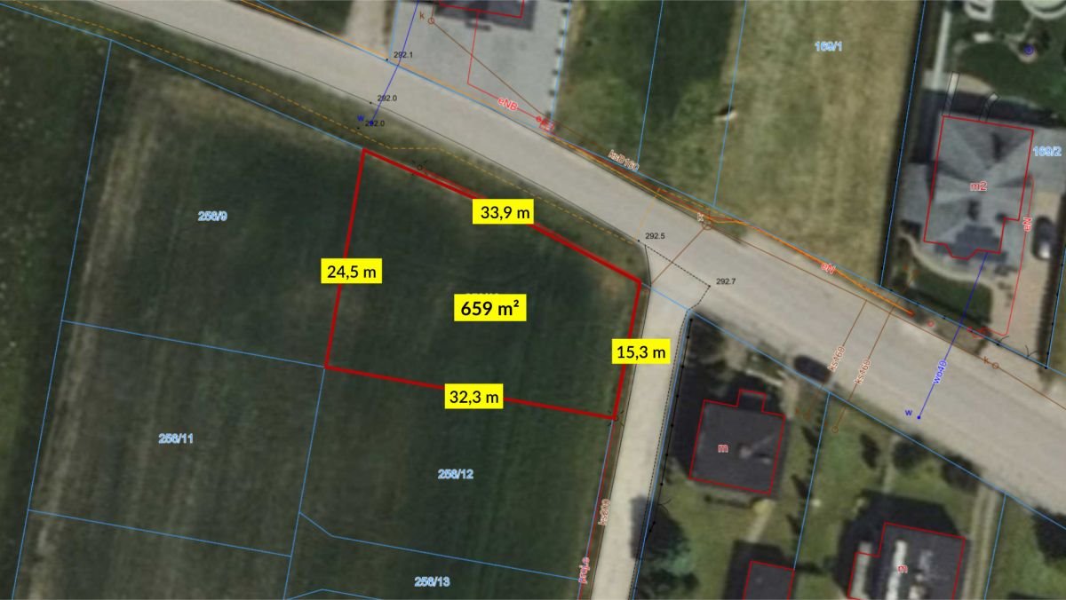 Działka budowlana na sprzedaż Strzebiń, Kościuszki  659m2 Foto 1