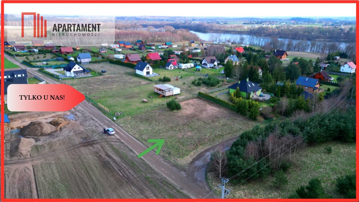 Działka nad jeziorem Sobącz 1305 m2 z mediami i planem Sobącz  1 305m2 Foto 1