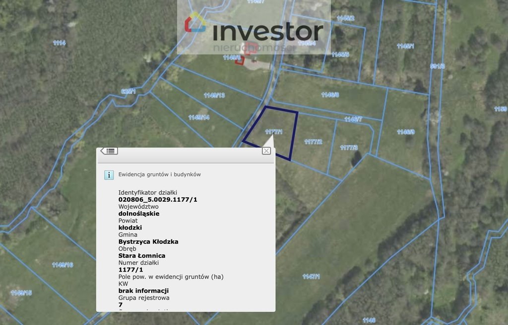 Działka inna na sprzedaż Stara Łomnica  1 446m2 Foto 12