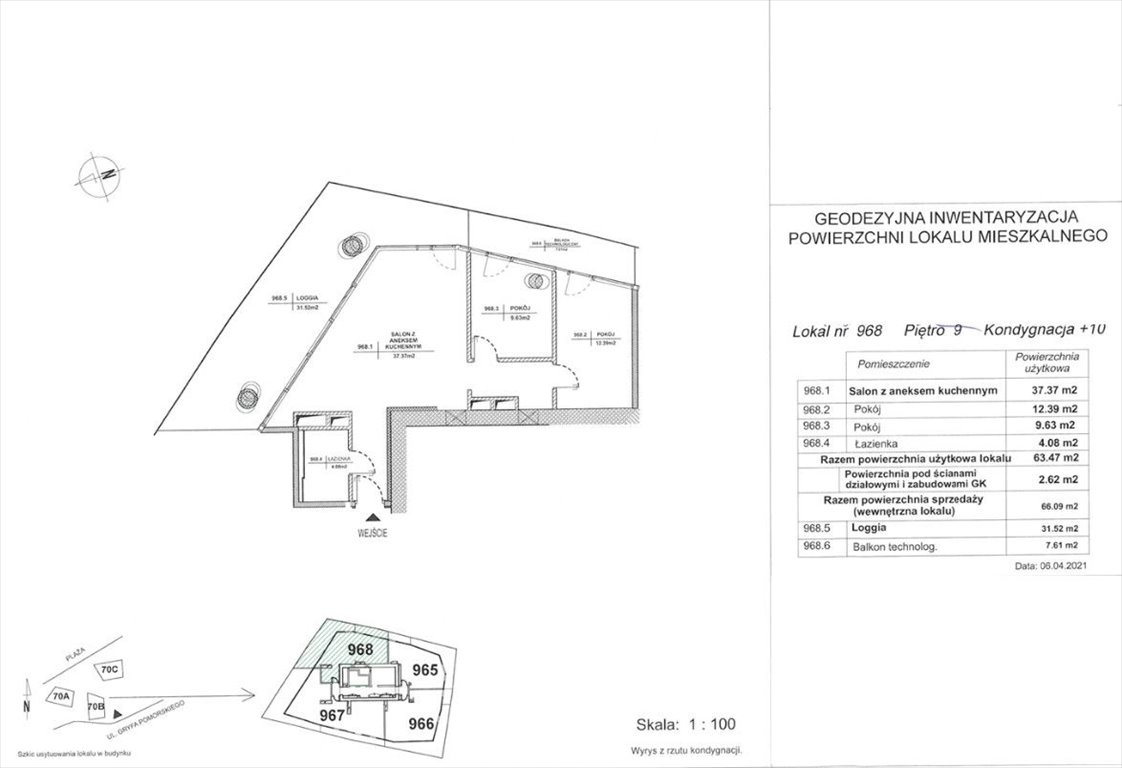 Mieszkanie trzypokojowe na sprzedaż Międzyzdroje, Gryfa Pomorskiego  66m2 Foto 4