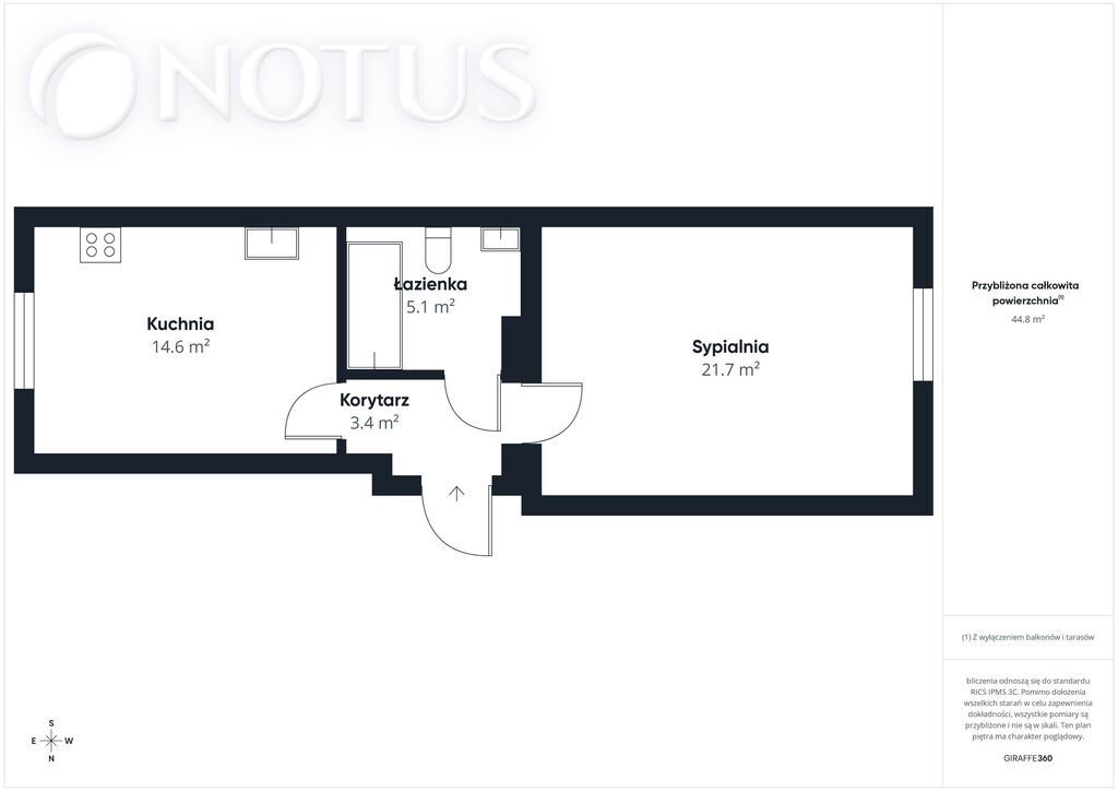 Inwestycyjne 2 pokoje w sercu Krakowa, 47 m², prestiżowa kamienica Kraków, Śródmieście, Aleja płk. Władysława Beliny-Prażmowskiego  46m2 Foto 1