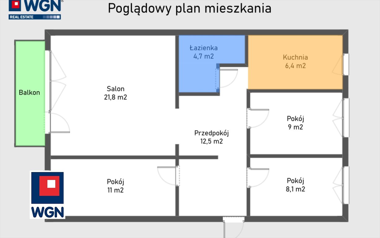 Mieszkanie czteropokojowe  na sprzedaż Swarzędz, Gryniów  74m2 Foto 14