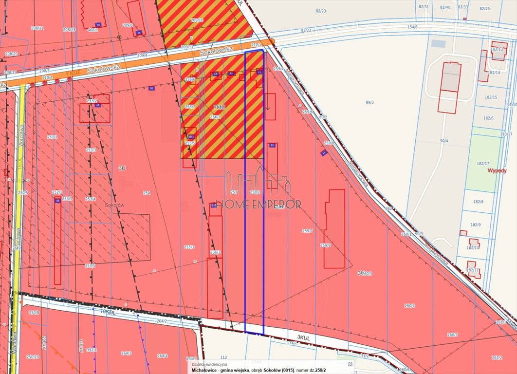 Działka budowlana na sprzedaż Sokołów, Sokołowska  7 594m2 Foto 1