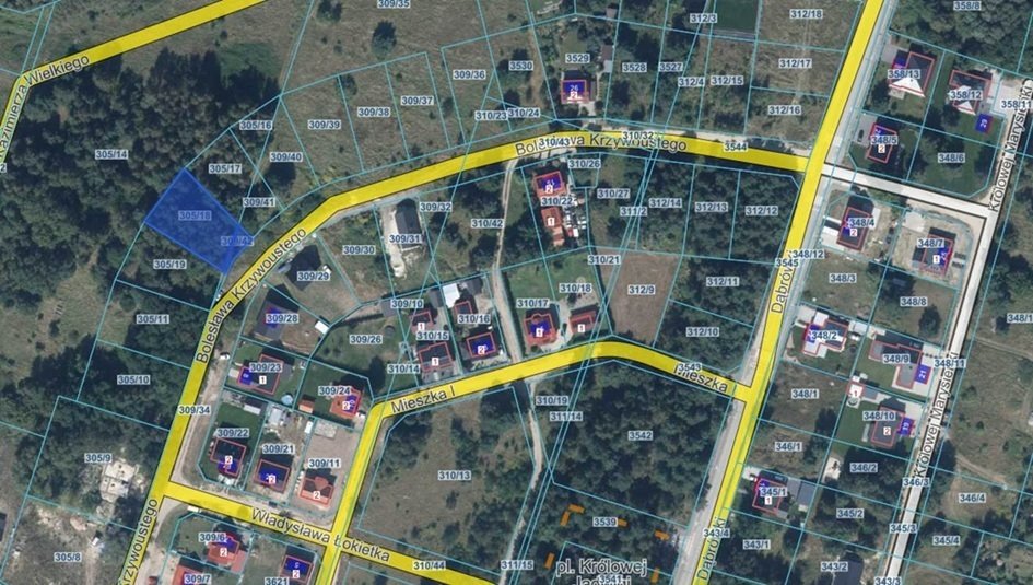 Polecam atrakcyjną działkę 949 m² w Trzciance przy ul. B. Krzywoustego Trzcianka, Bolesława Krzywoustego  949m2 Foto 1