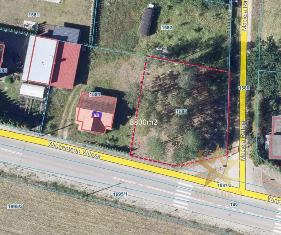 Działka budowlana 630 m² z mediami, idealna pod dom Mońki, Macieja Rataja  630m2 Foto 1