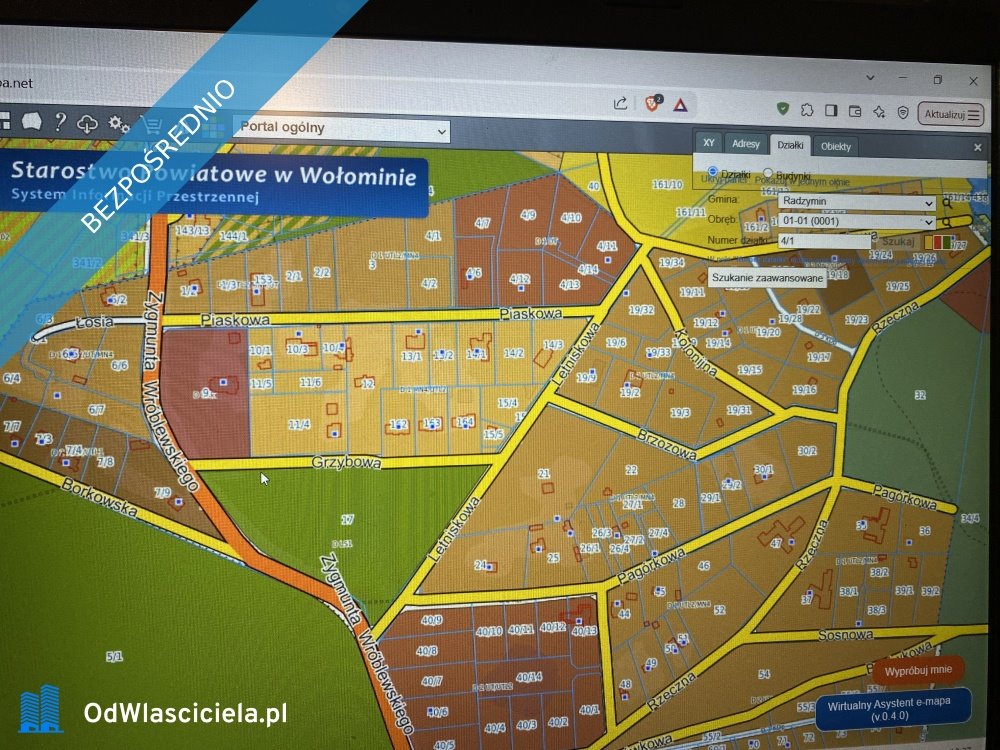 Działka 1714 m² w Radzyminie (las, MPZP, szybki dojazd) Radzymin, Piaskowa 4  1 714m2 Foto 1