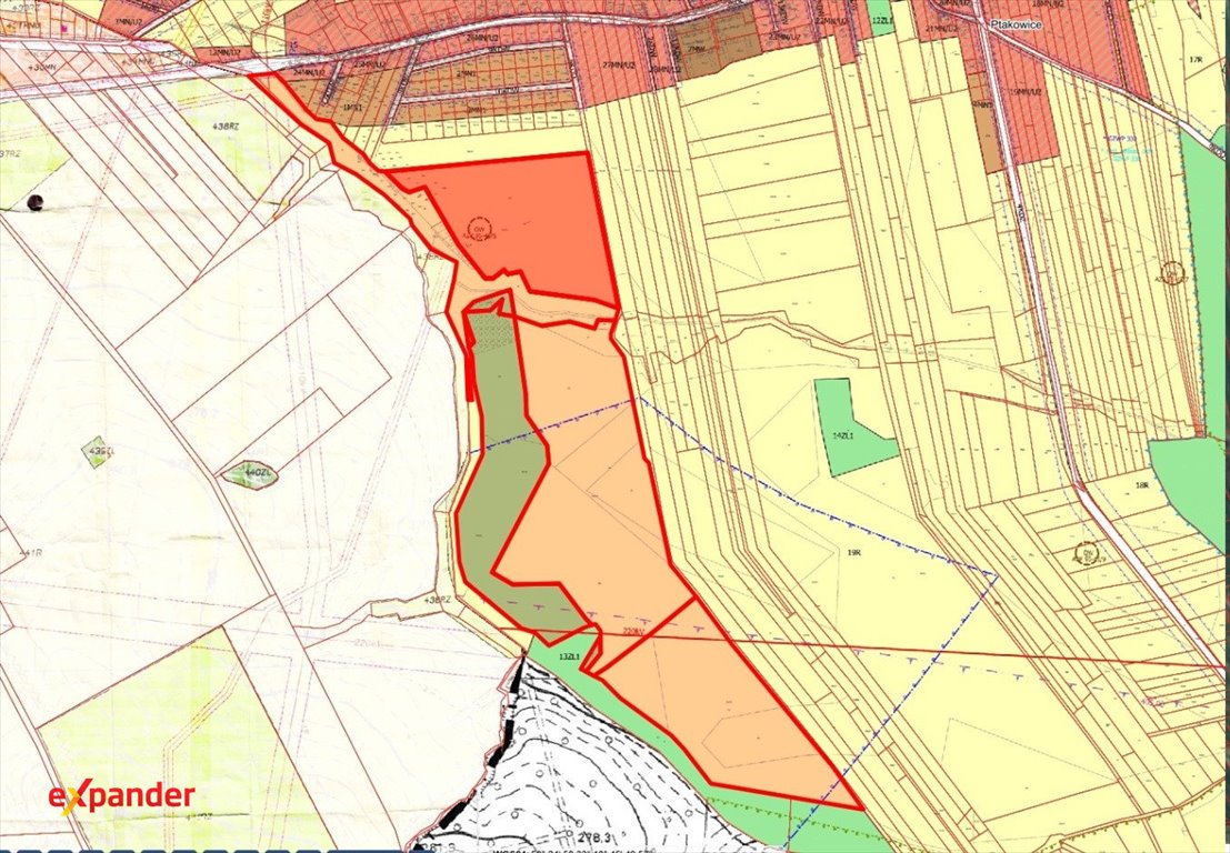 Na sprzedaż działka 35 ha w Ptakowicach z potencjałem inwestycyjnym Ptakowice, Wyzwolenia  350 562m2 Foto 1