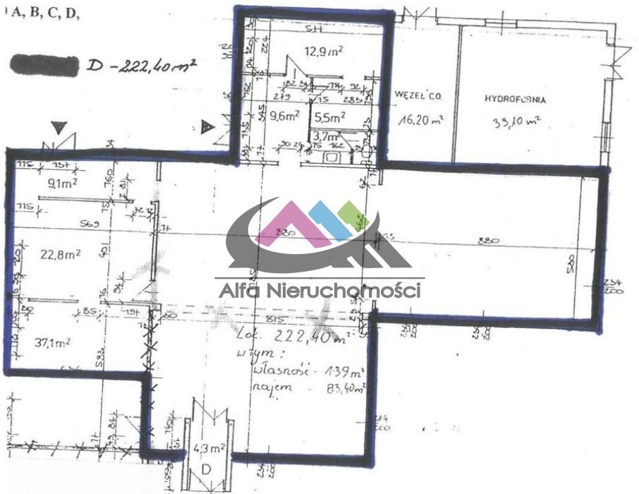 Lokal użytkowy na wynajem Piła, Zamość  222m2 Foto 1