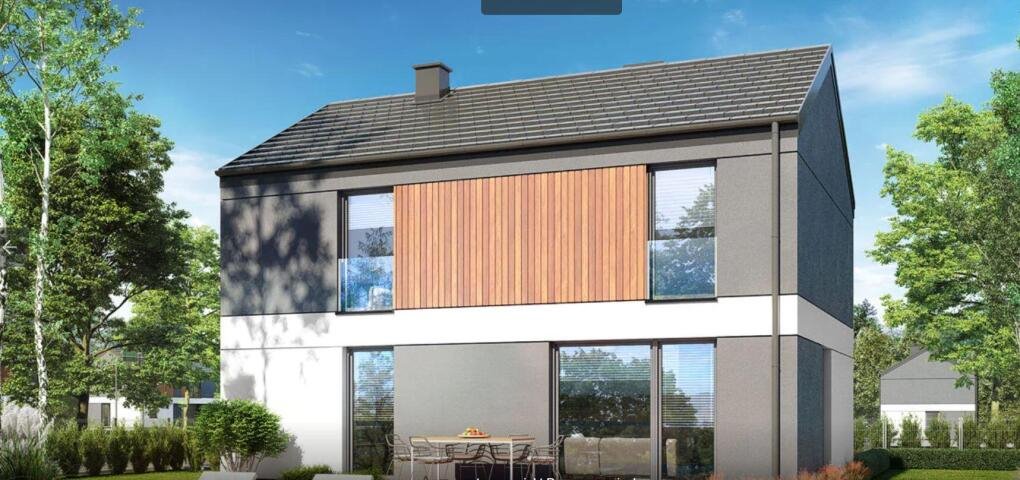 Nowoczesny dom z ogródkiem, 108,56 m2, garaż, Ostrołęka Ostrołęka, Wierzbowa  109m2 Foto 1